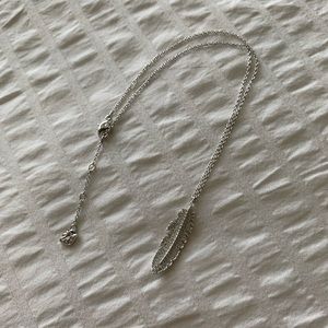 Swarovski feather necklace